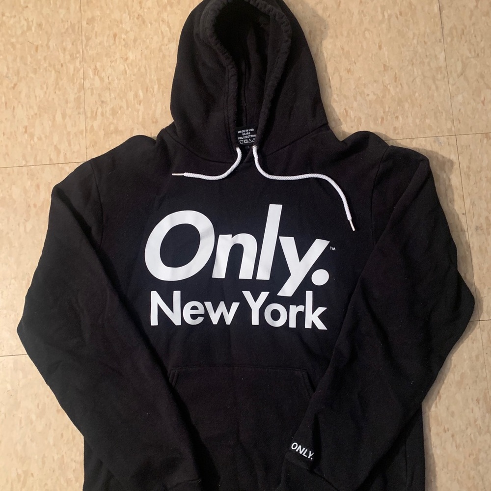 Men’s only black hoodie